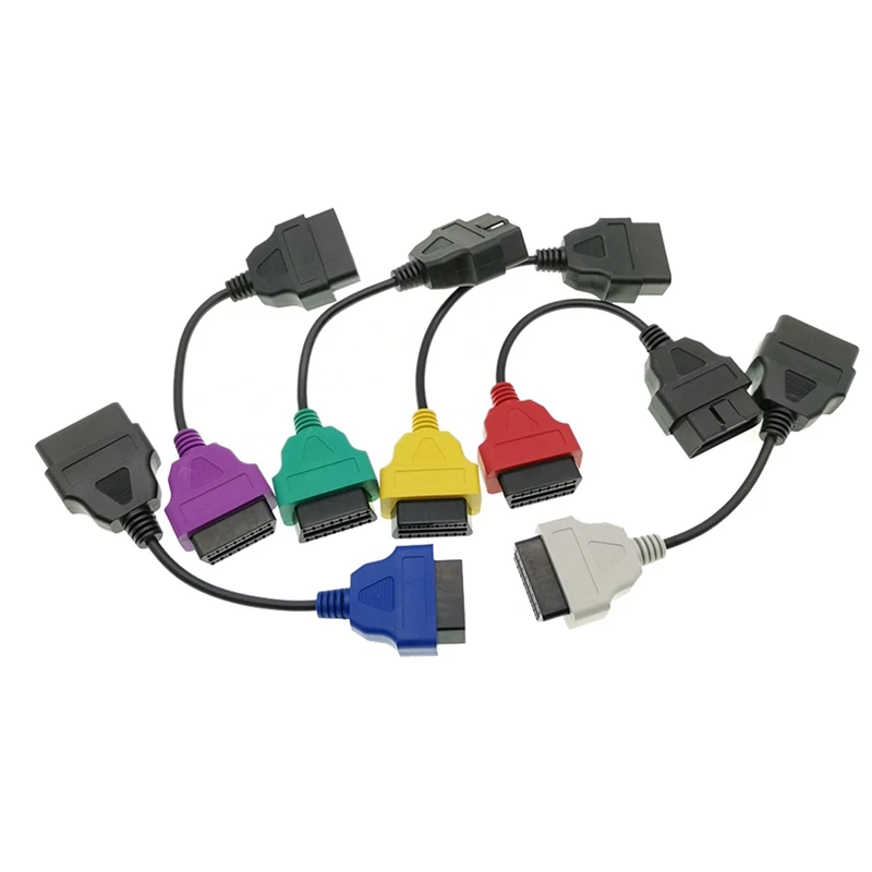 Для Fiat ECU Scan 6 Цветной адаптер Multiecuscan OBD 2 Разъем Obd2 Диагностический кабель сканера