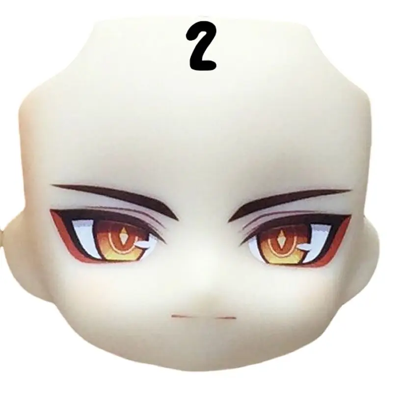 Genshin Impact Zhongli Ob11 водная наклейка для лица глиняная Мужская Лицевая панель ручной