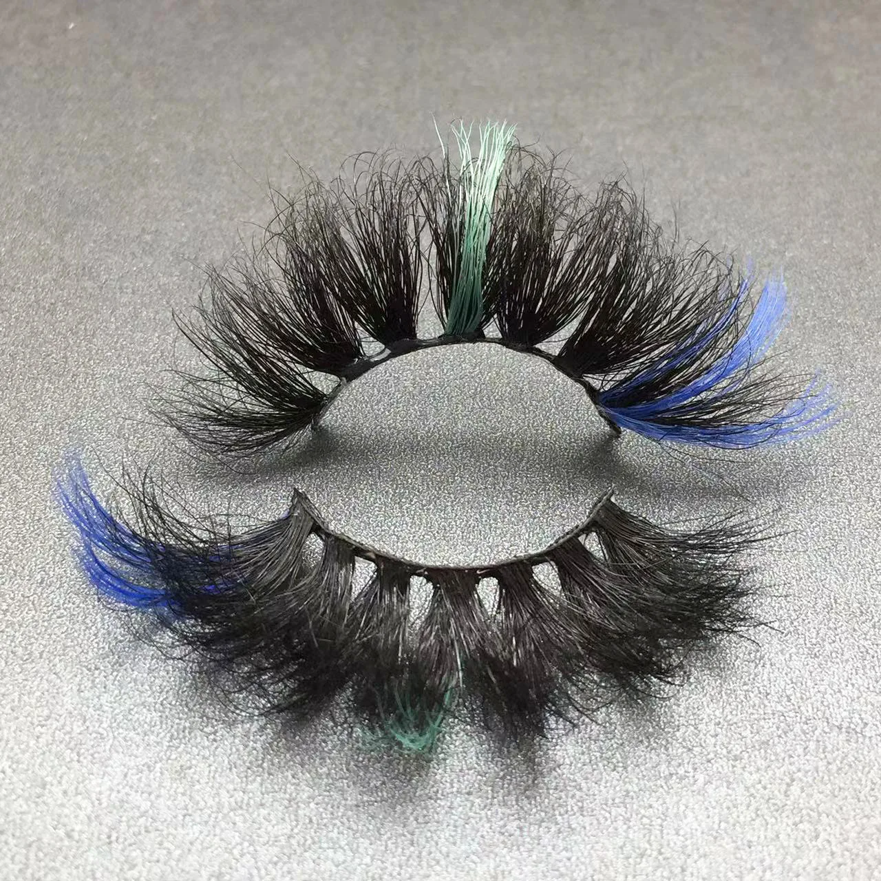 

22mm 25mm Double Color Fluffy False Eyelashes Dramatic Messy Long Makeup Wholesale 3d 5d 100% Cruelty Free Mink Eye Lashes