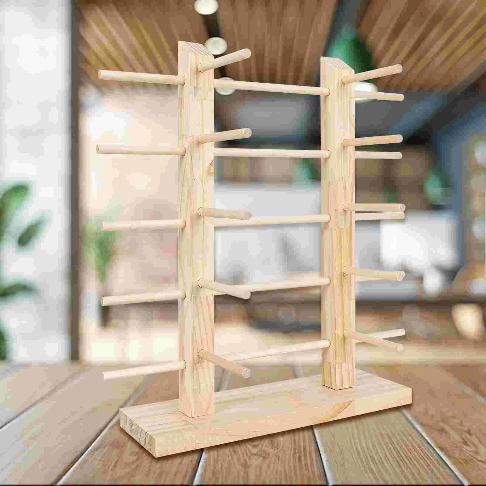 Нежная подставка для очков столешница 38x22 см изысканная стойка из массива дерева