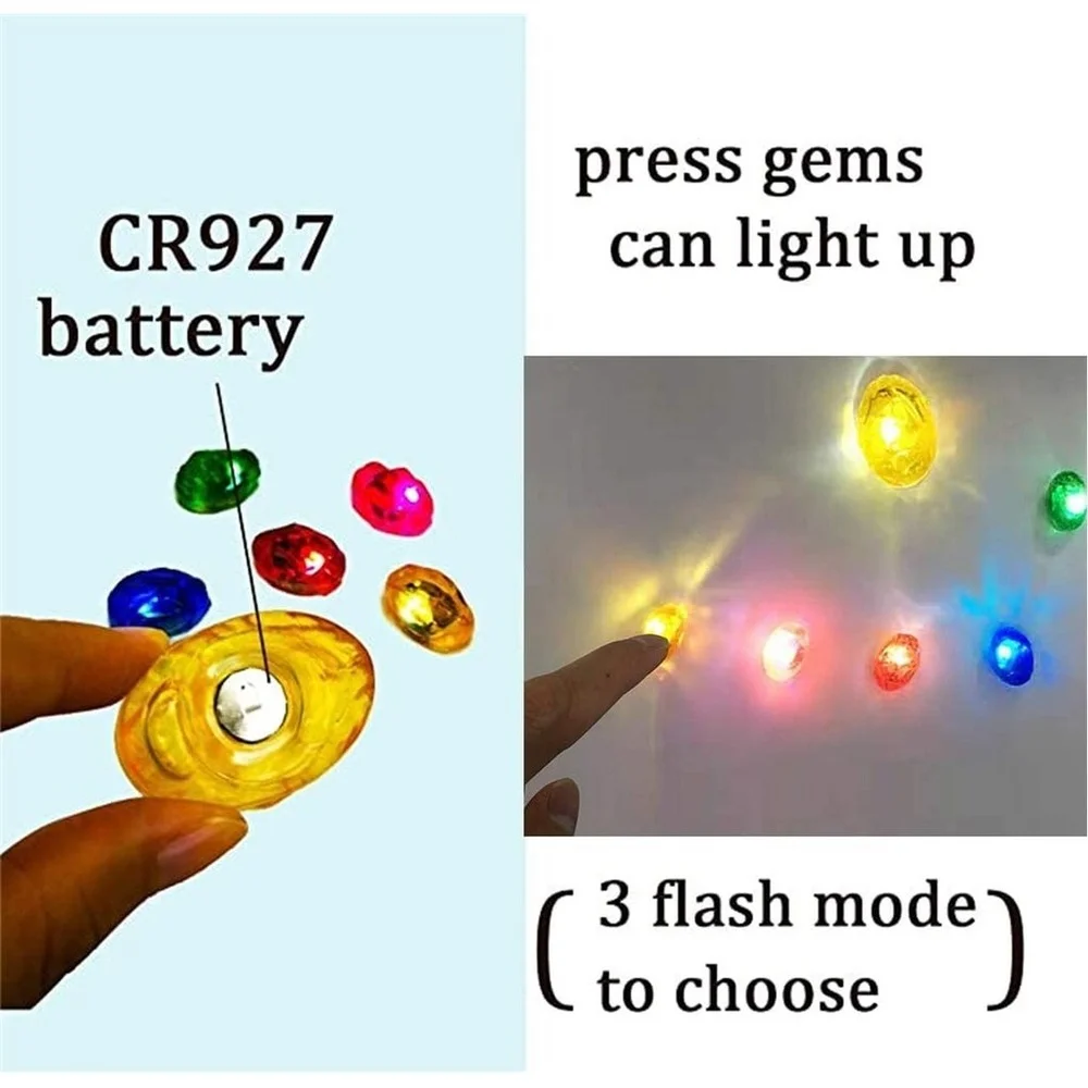 Marvel перчатка Таноса Мстители война бесконечности с 3 режимами вспышки съемные