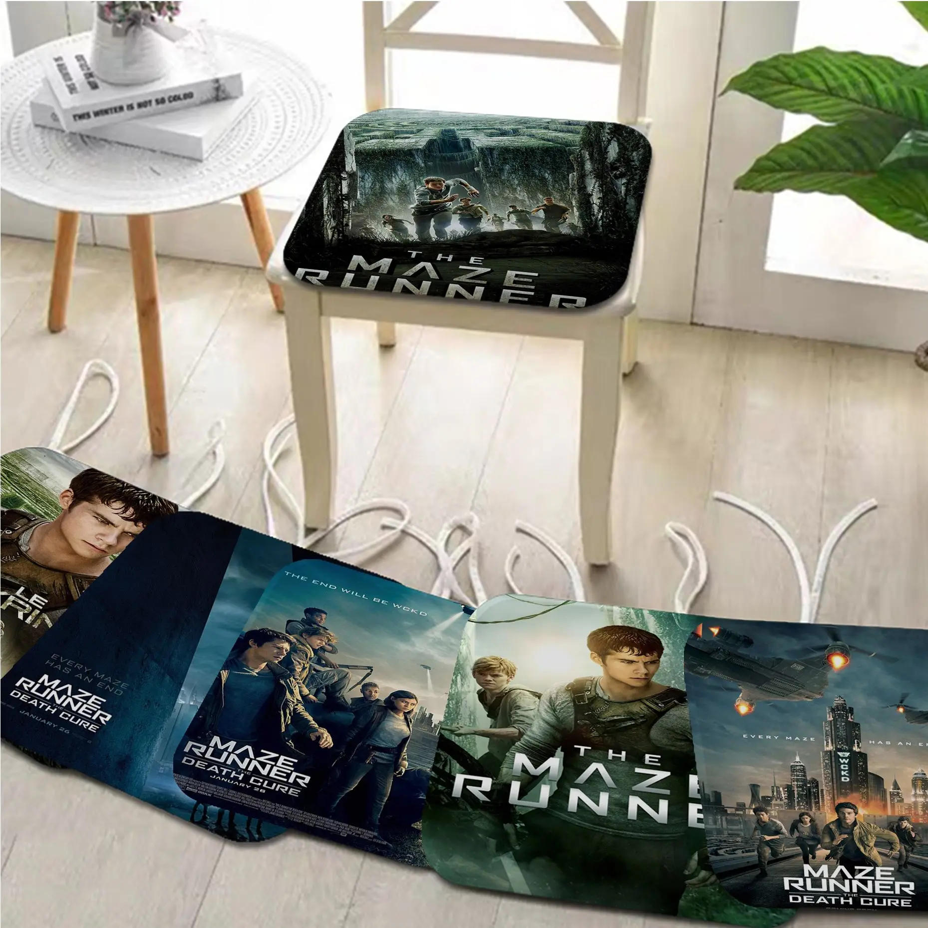 

The Maze Runner Four Seasons Seat Pad Household Cushion Soft Plush Chair Mat Winter Office Bar Sofa Cushion