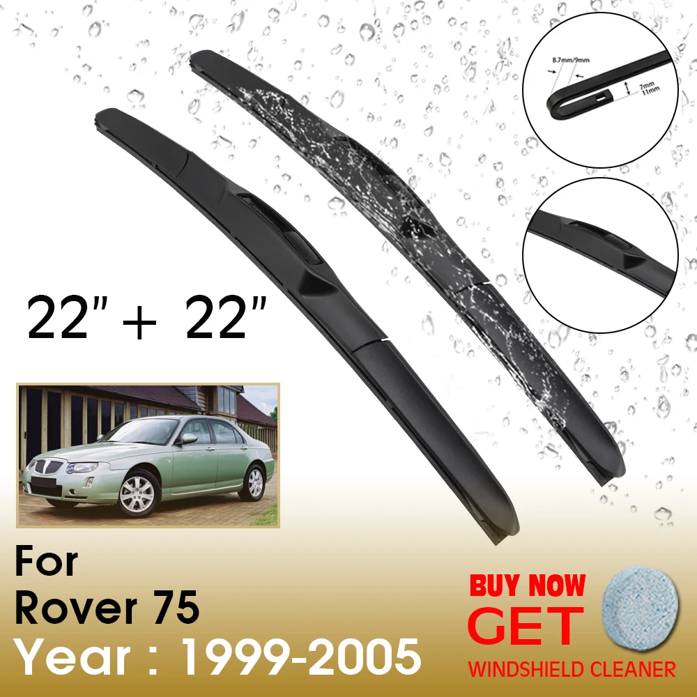 

Car Wiper Blade For Rover 75 22"+22" 1999-2005 Front Window Washer Windscreen Windshield Wipers Blades Accessories