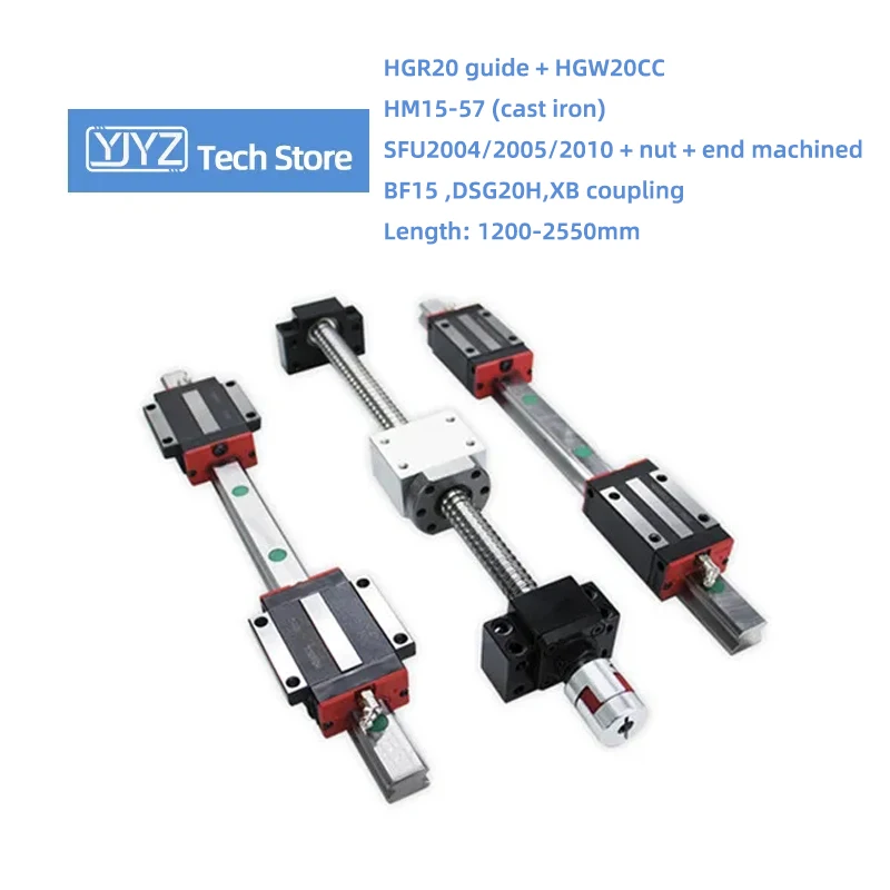 Направляющая HGR20 направляющая HGW20CC Slider SFU2004/2005/2010 шариковая гайка с резьбой длиной