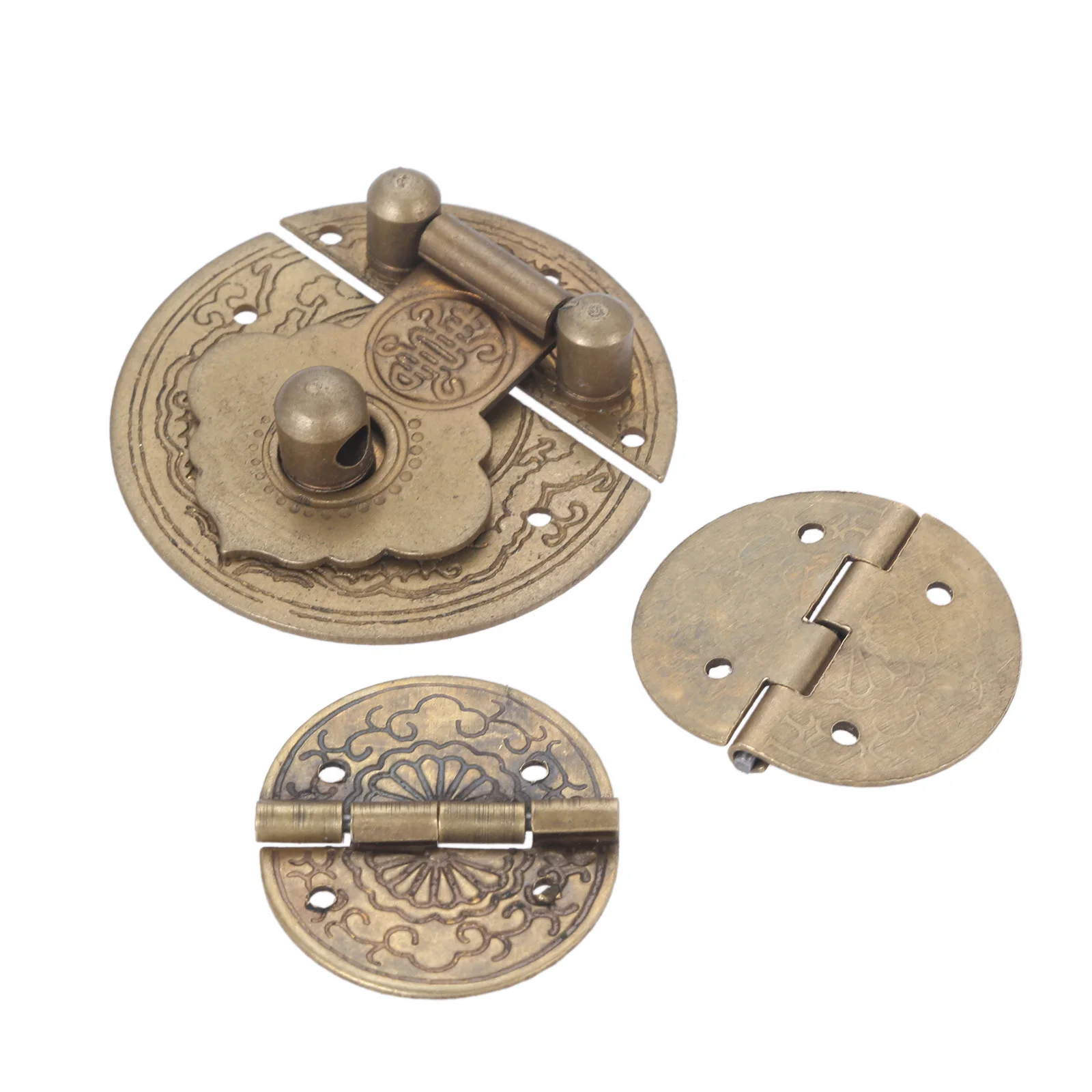 1 шт. винтажный замок-защелка в китайском стиле с 2 петлями для ювелирных изделий