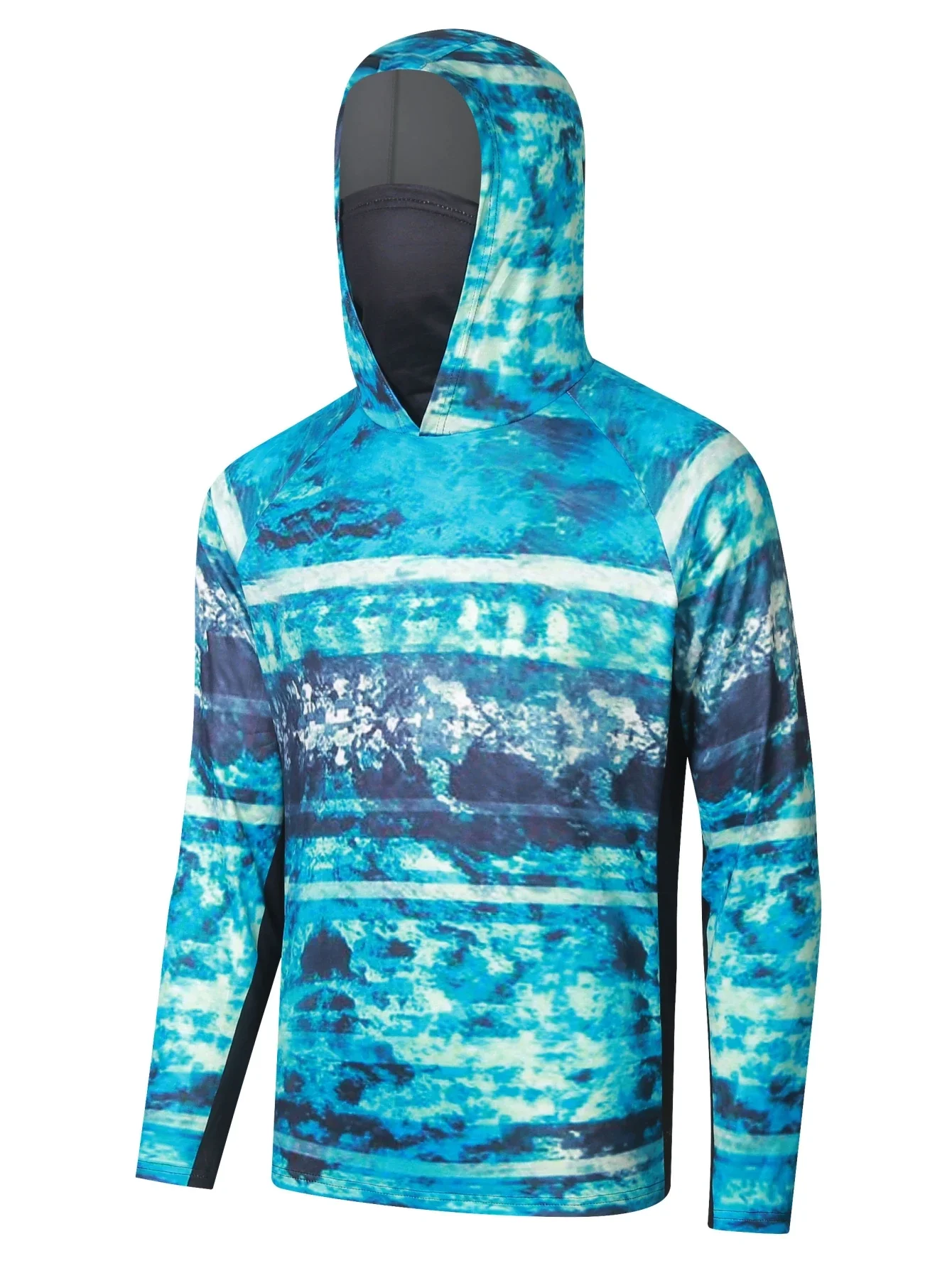 Мужская модель с маской УФ-защита для шеи мужская флисовая толстовка Флисовая