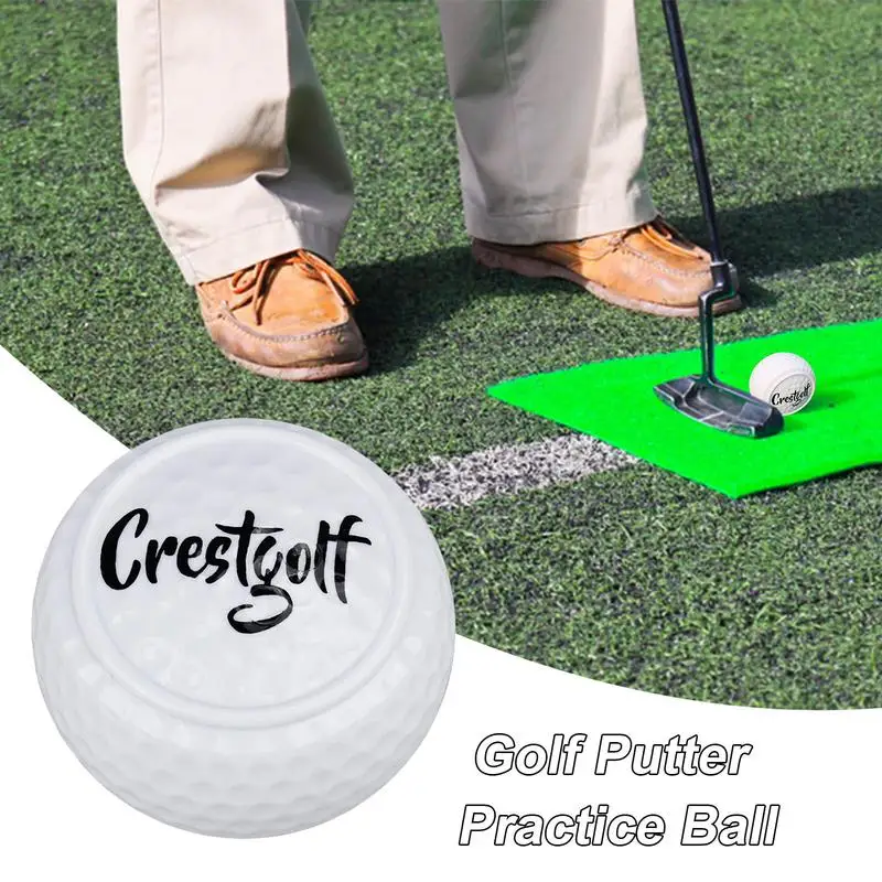 Novelty Putting Practice Flat Golf Balls Training Supplies For Practice Indoor Outdoor