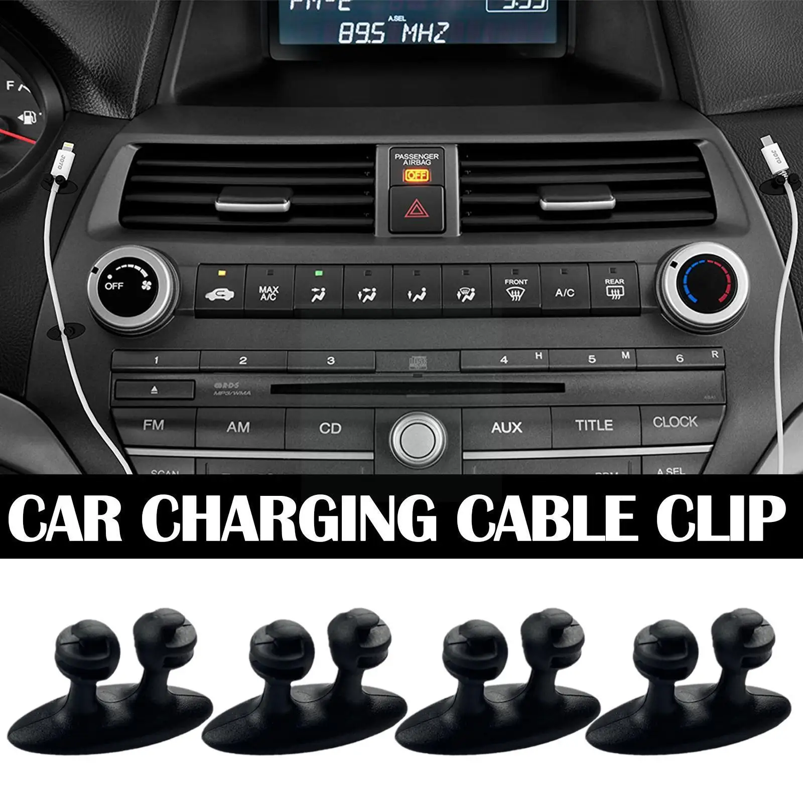 

1/4/16 шт., автомобильный органайзер для кабелей