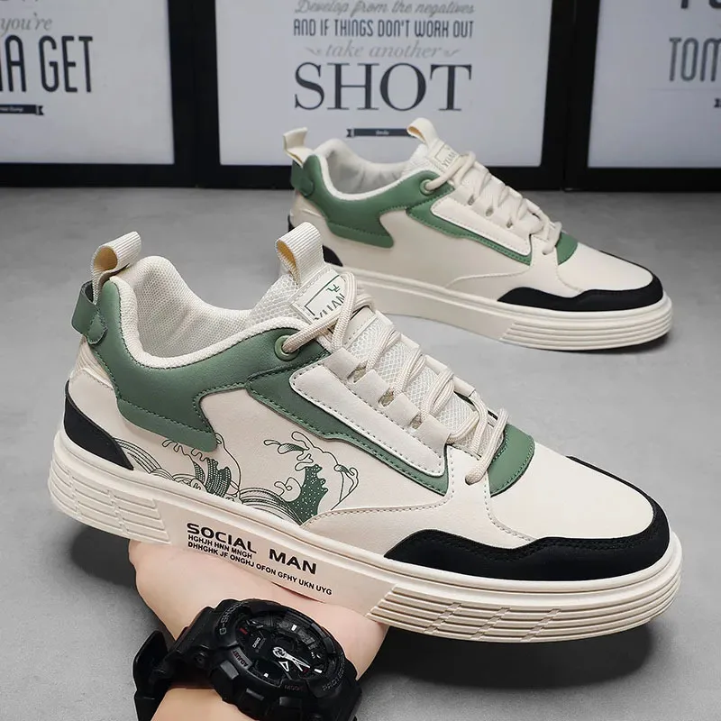 

Men's Casual Fashion Sports Flat Shoes Man 2023 Summer Casual Sports Shoes Men Lightweight Breathable Shoe Men's Tennis Sneaker
