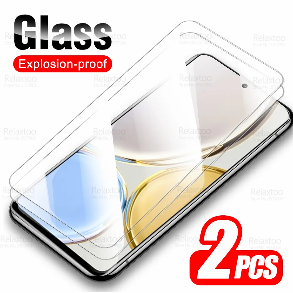 

For Honor X9 5G Glass 2Pcs Protective Tempered Glass On HonorX9 Xonor Honar Honer X9 X 9 4G Screen Protector Armor Phone Films