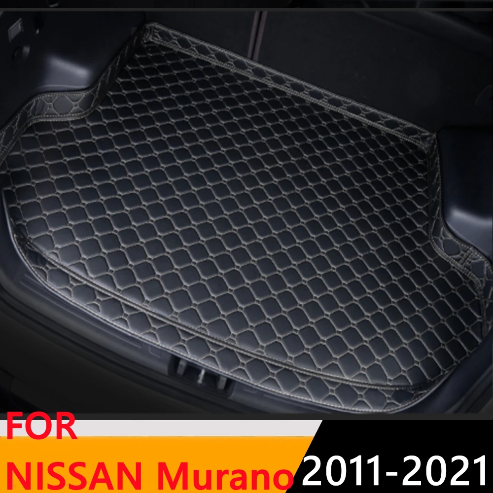 

Sinjayer Car Trunk Mat Waterproof AUTO Parts Tail Boot Carpets High Side Rear Cargo Liner Pad Cover For NISSAN Murano 2011-2021