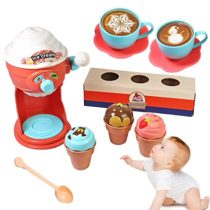 

Красочная игрушка-изготовитель мороженого, раннее образовательное Творческое Оформление, праздничный подарок для детей на день рождения