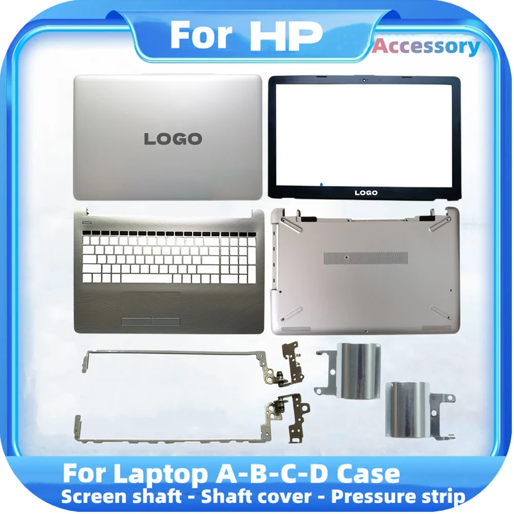 

Задняя крышка ЖК-дисплея для ноутбука HP 15-BS 15-BW 15-BS070WM 15Q-BU 924892-001, передняя панель ЖК-дисплея/петли, крышка/подставка/задняя фотография, серебристая