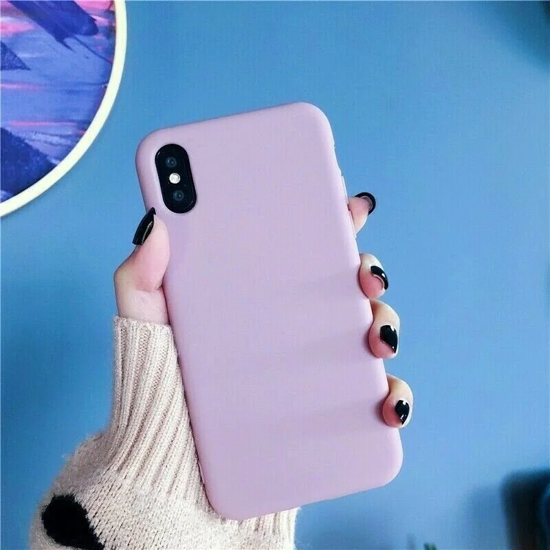 

Case for iPhone 13 12 11 PRO MAX 7 8 Plus XS XR Silicone Shockproof Soft Cover