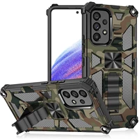 military camouflage armor shockproof case for samsung galaxy a53 a73 a13 5g a33 a12 a52 a32 m33 cover car holder magnetic case