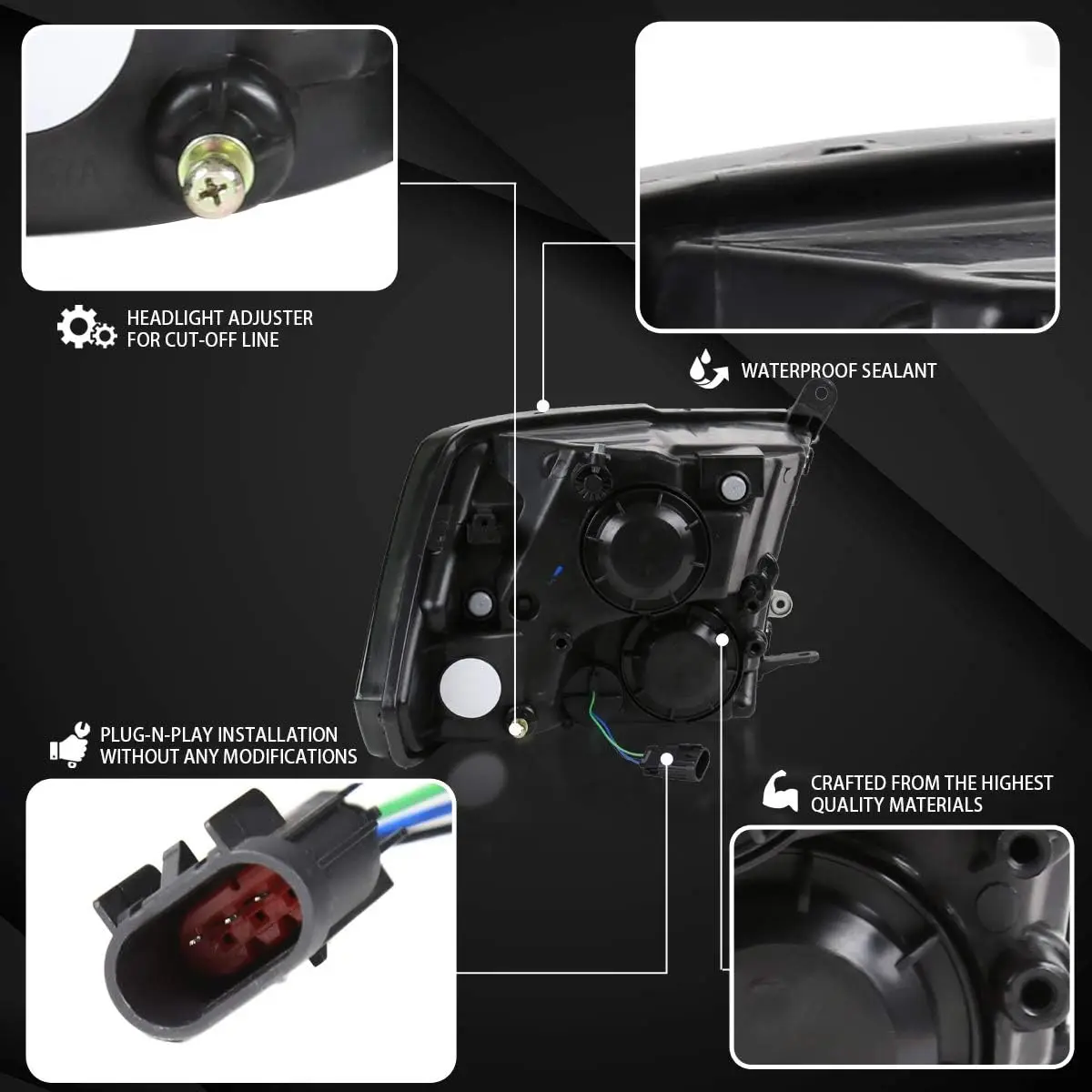 2 шт. Заводские галогенные фары Dodge RAM 2009 2018-1500 2010