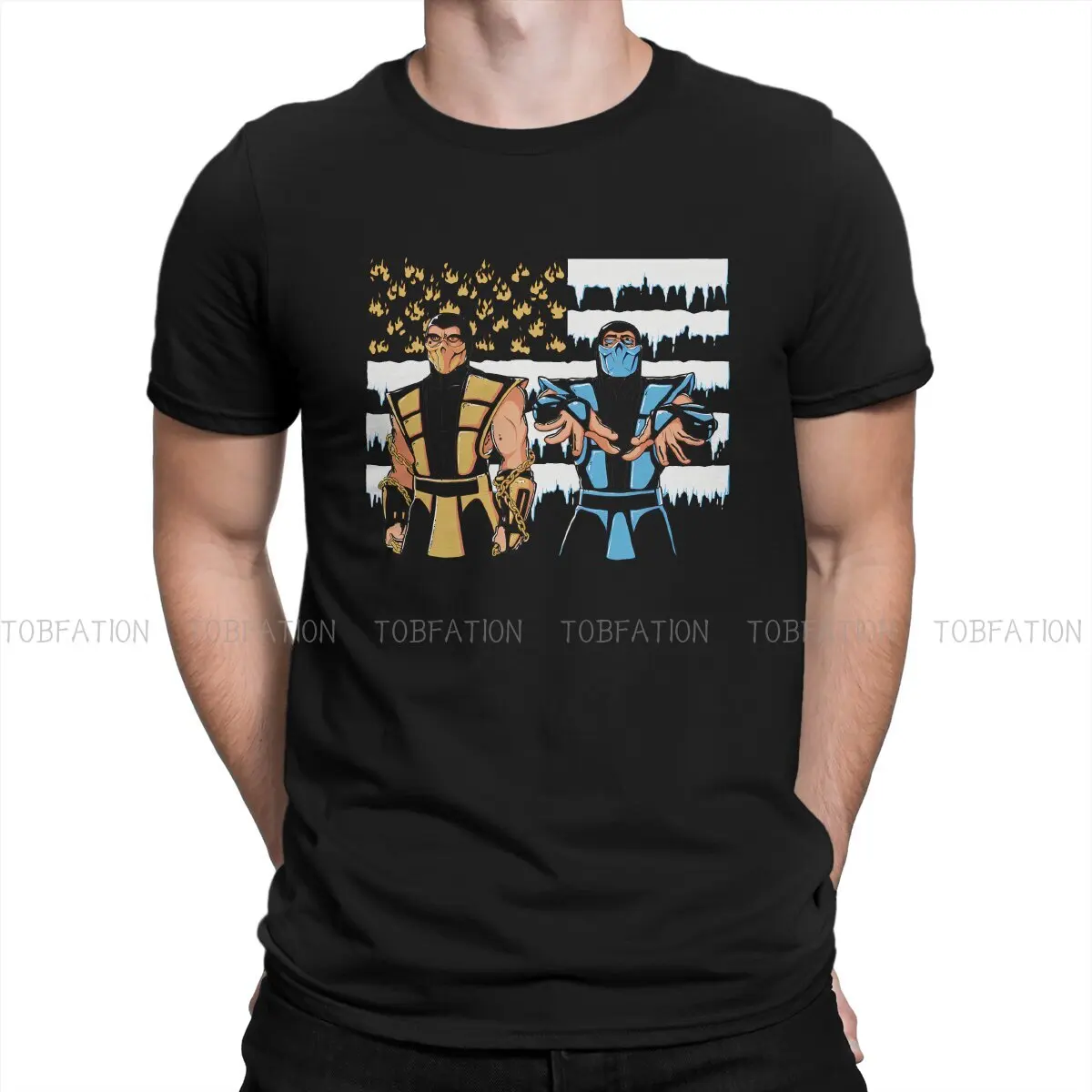 

Уникальная футболка Black Dragonia, удобная футболка с принтом Mortal Kombat MK Midway Game, новый дизайн, подарки