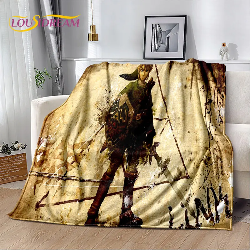 

Z-Zelda Game Gamer Soft Plush Blanket,Flannel Blanket Throw Blanket for Living Room Bedroom Bed Sofa Picnic Cover Bettdecke Kids