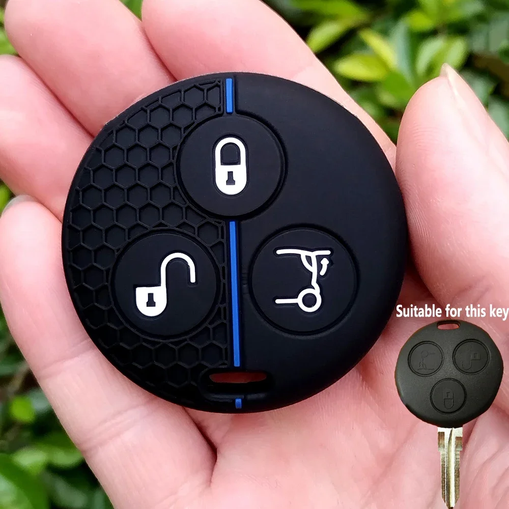 

Для Benz Smart Roadster Fortwo Cross blade 6 City Coupe Cabrio K Forfour силиконовый пульт дистанционного управления чехол-держатель 3 кнопки