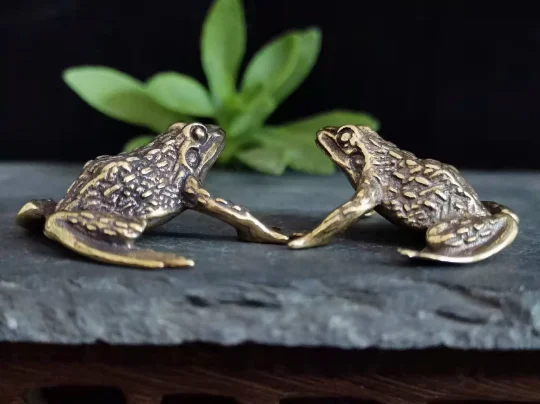 

249 г, античная винтажная бронзовая курильница для благовоний с 3 дужками льва