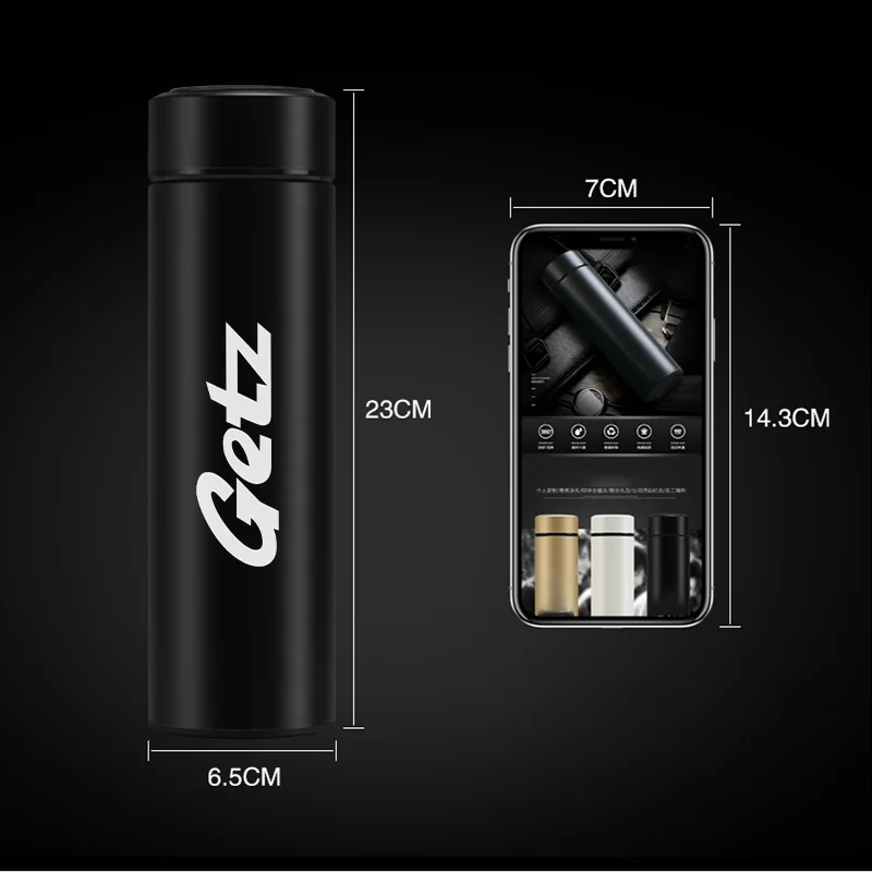 Интеллектуальный термос из нержавеющей стали с дисплеем температуры для Hyundai SOLARIS GDi SONATA Getz Veloster TUCSON ACCENT AZERA ELANTRA.