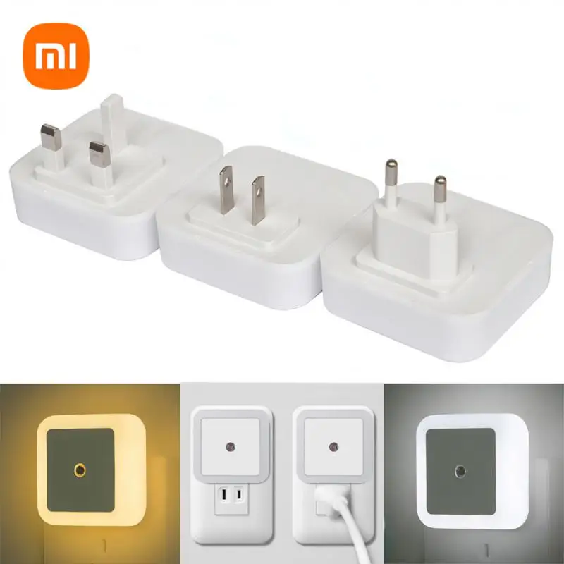 Светодиодный ночной мини-светильник Xiaomi ночник с вилкой для
