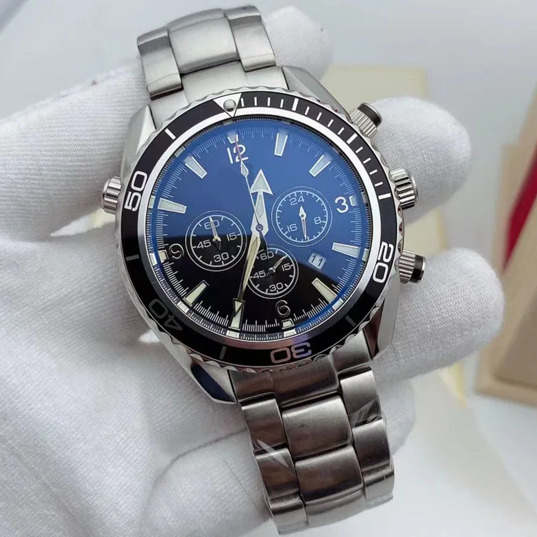 

Men's Watch 904l Stainless Steel Quartz Chronograph High Quality watch 44mm-OG