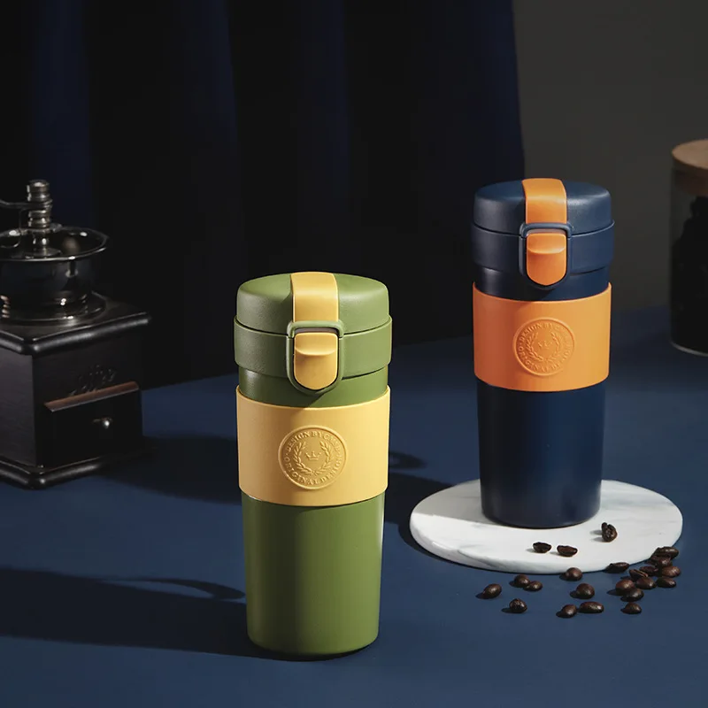 

Stainless Steel Coffee Thermos Mug 400ML Multipurpose Portable Car Vacuum Flasks Cup Fitness Running Gym Sport Water Bottler