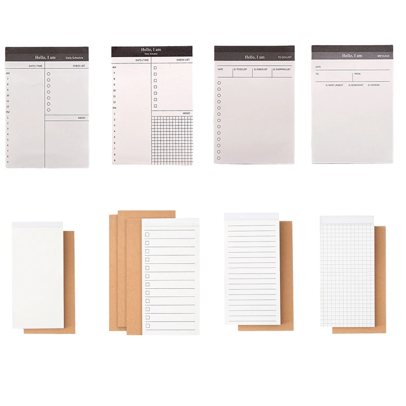 

Mini To-do-list Small Daily Schedule Book Weekly Monthly Planner Memo Pad 50 Sheets Note Papers Pocket Size 2.7'' x 5.5'