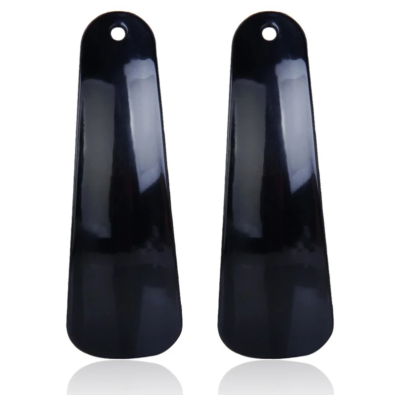 

2X 4.7 Inch Plastic Shoehorn Lifter Flexible Robust Slip Black