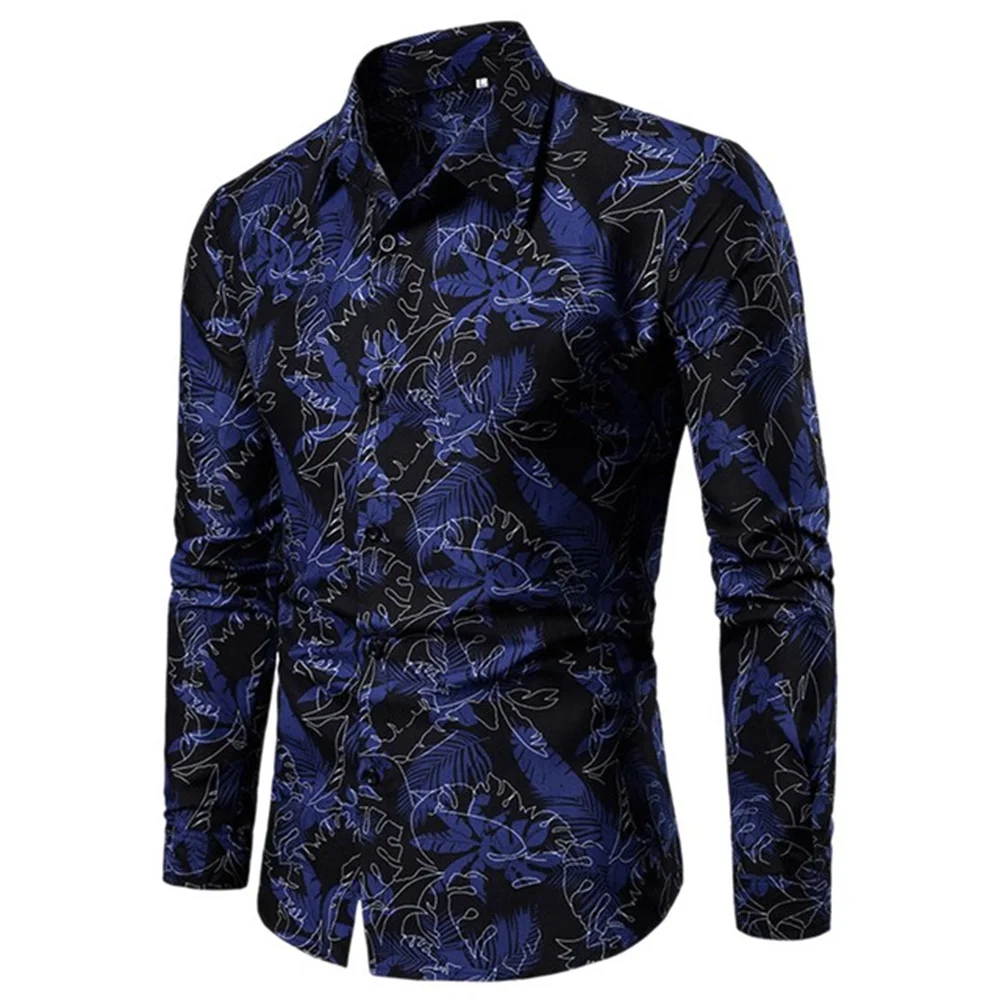 

2022 Autumn New Fashion Luxury Cool 3d Digital Printing Men's Shirts Casual Long Sleeve Turndown Collar Tops for Men Clothes