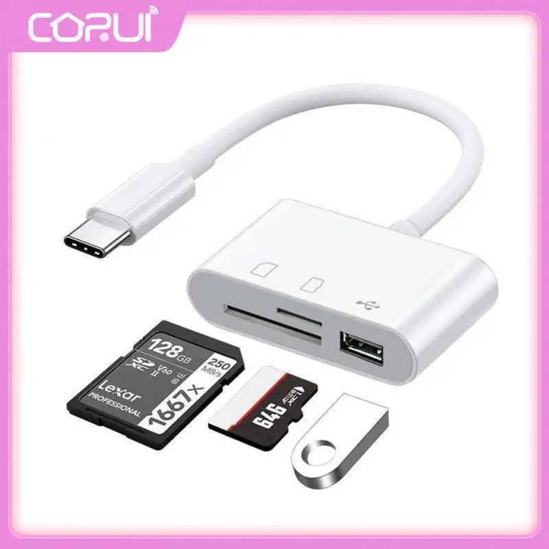 

Portable Usb-c Memory Card Otg Adapter Android Type-c Adapter Multi-function Usb Tf Sd Memory Card Reader For Macbook Samsung