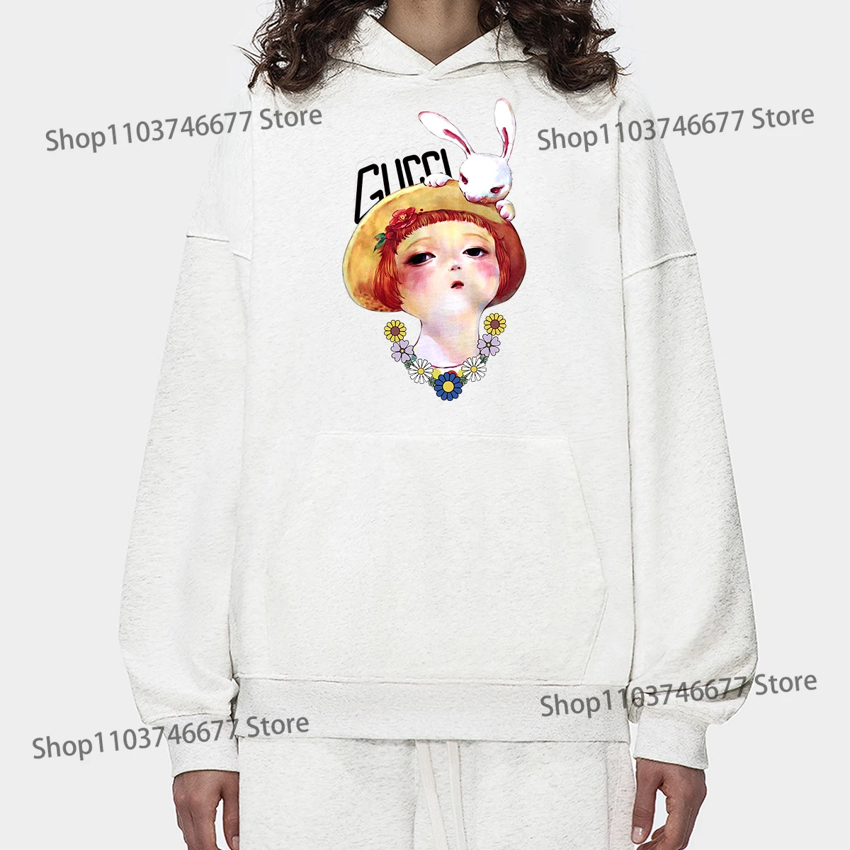 Бренд Gucci для мужчин и женщин повседневная хлопковая толстовка с логотипом