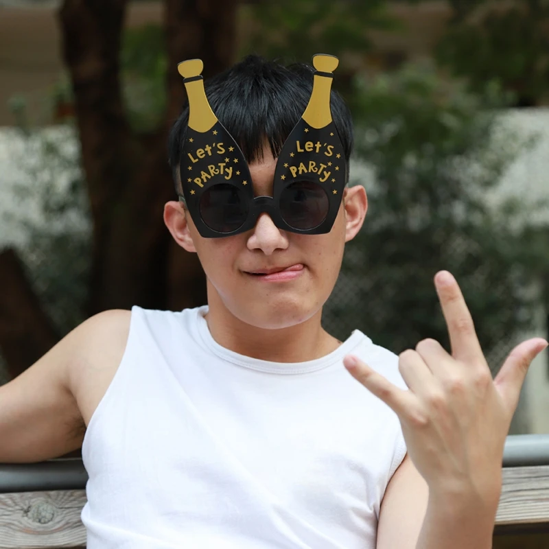 

Забавные очки в стиле шампанского, солнцезащитные очки для вечеринки, Рождества, дня рождения вечерние вечеринки, фестиваля, карнавала, веч...