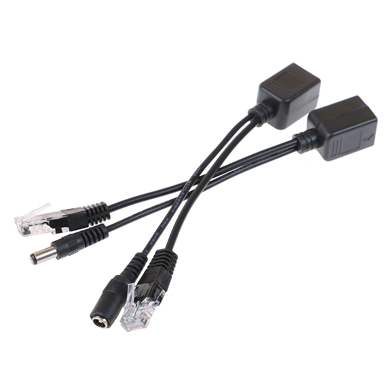 10 шт. (5 пар) кабель питания с пассивным фотоинтерфейсом Power Over Ethernet 5 5*2 1 мм 12-48 В