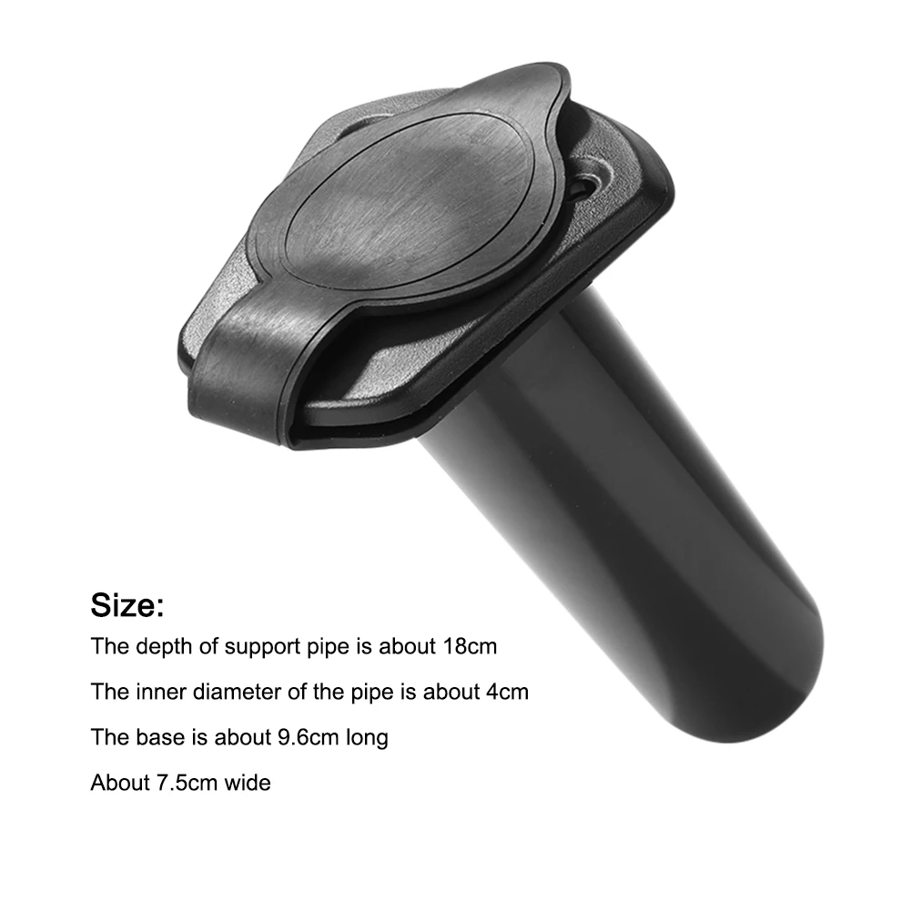 Держатель Удочки Для Каяка Монтажный Кронштейн С Винтами Материал ABS Черный