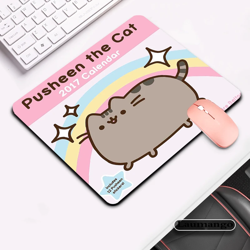 Anime Mouse Pad Gaming Mousepad Gamer Pusheen Cute Cat Keyboard Mat Deskmat Pc Accessories Mats Mause Pads Carpet Kawaii Desk