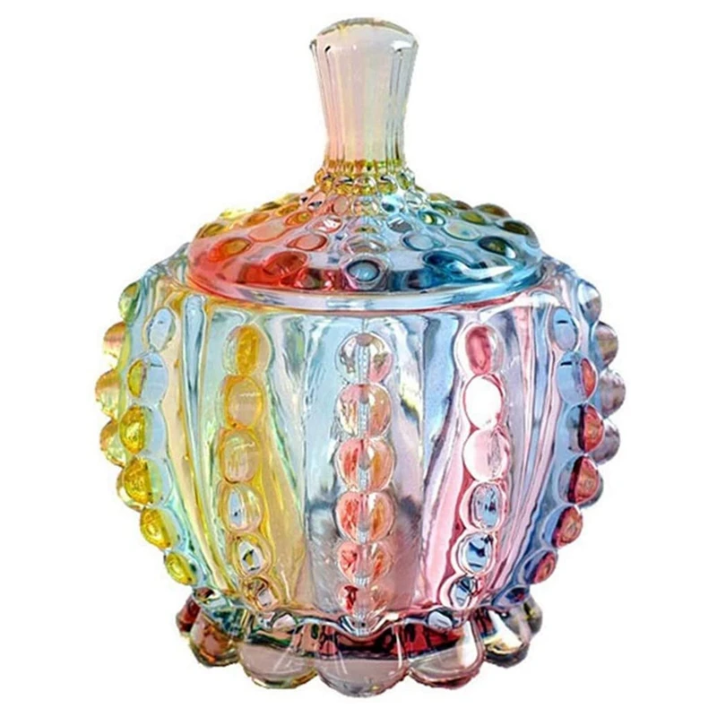 

Colorful Snacks And Sundries Jars European-Style Candy Glass Storage Jars