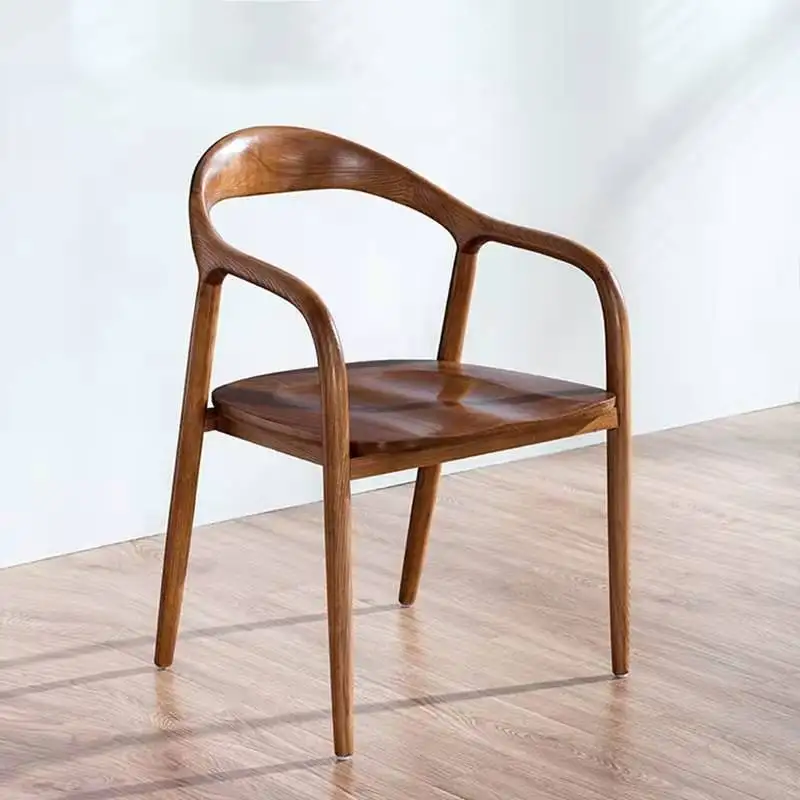 S Accent Outdoor Office Rattan Wooden Chair Ergonomic Design Wedding Sillas Furniture Cq
