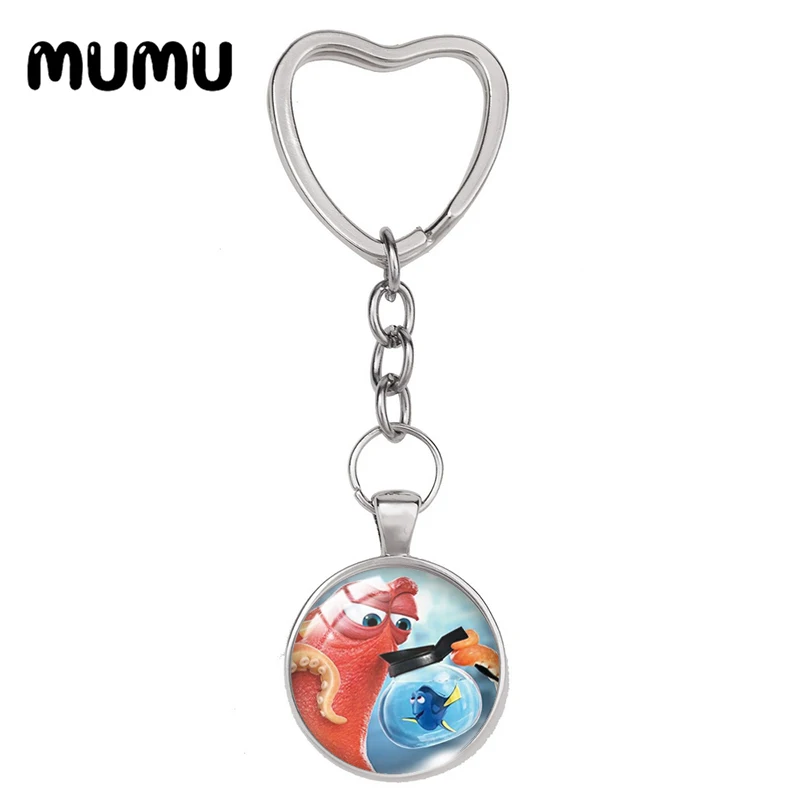 Новинка 2024 брелок в виде забавного сердца Немо для ключей ювелирные изделия