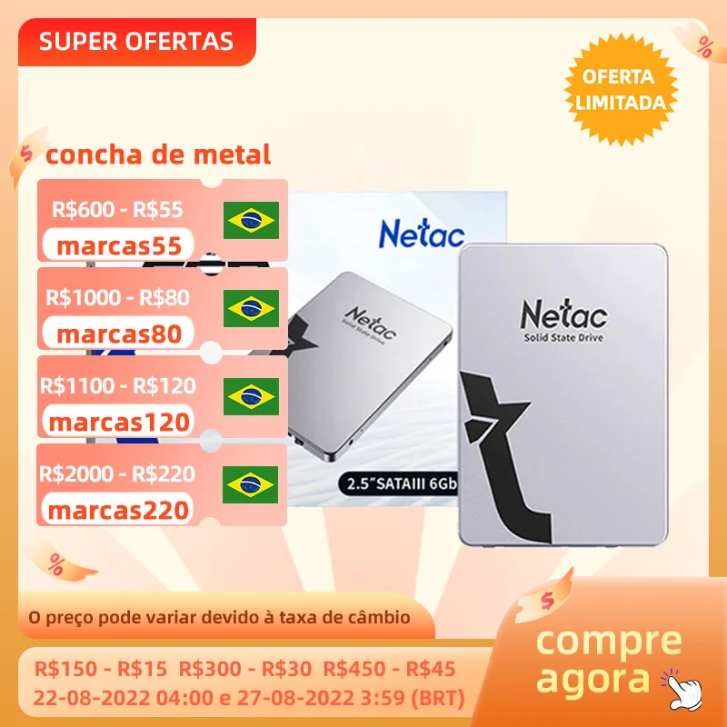  SSD Netac 2ТБ SSD SATA SATA3 2,5 SSD жесткий диск Внутренние твердотельные накопители для ноутбуков и ПК