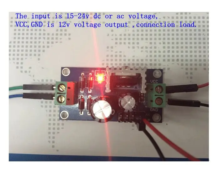Модуль выпрямителя фильтра регулятора напряжения TZT AC / DC 12 В 1 5 А L7812 понижающий