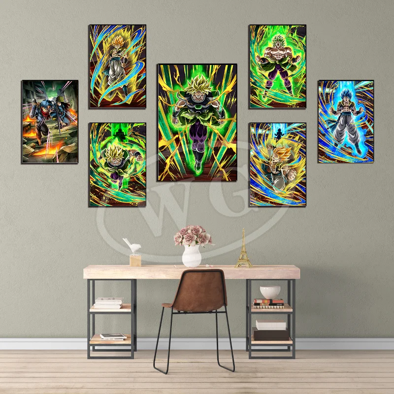 

Japanese Anime Dragon Ball Poster Canvas Painting Kakarotto Vegeta Super Saiyan Wall Art Decoration Picture Christmas Child Gift