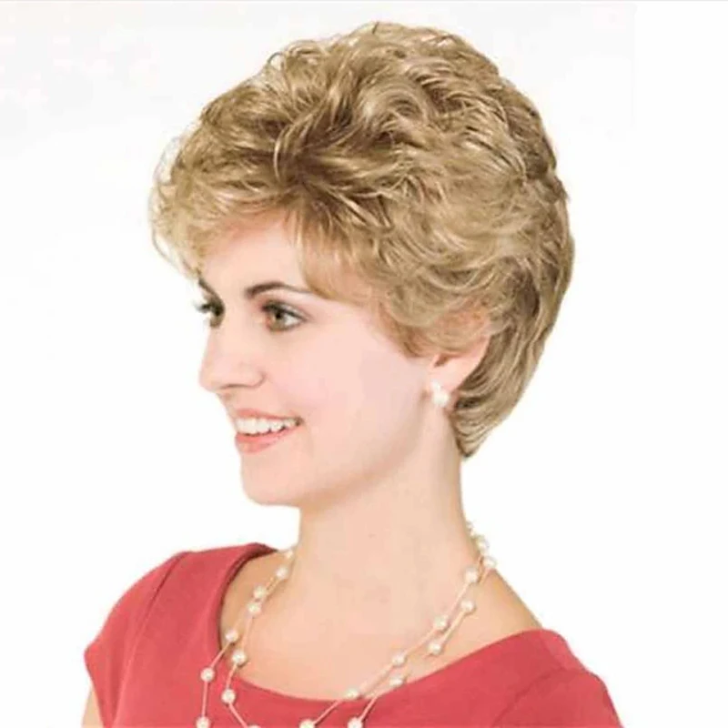 Синтетический парик HAIRJOY вьющийся пушистый короткий женский искусственный