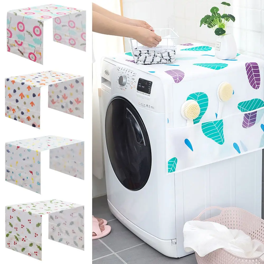 Цветочный узор подвесная сумка Peva чехол для духовки Водонепроницаемая скатерть