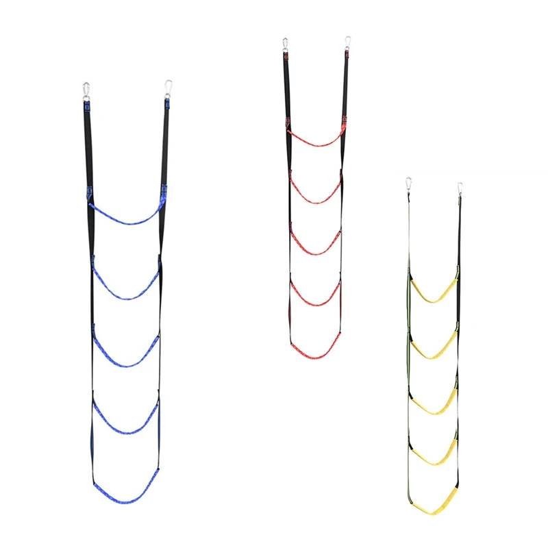 

1 Piece 5 Step Boat Rope Ladder Boat Rope Ladder Extension Swim Ladder For Sailboat ,Kayak ,Blue
