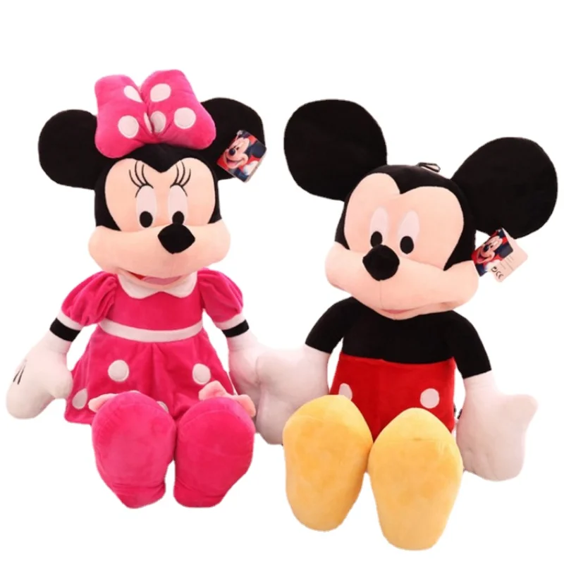 

Disney Plush toys Couple Minnie Mickey Doll Kids toy Stuffed Games Stitch Cute Cuddly Kawaii Craft Furry Kids Baby Boys Girls