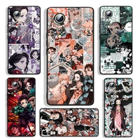 kimetsu no yaiba demon anime for huawei honor 60 se 50 30i 20 10i 10x 10 9x 9c 9a 8a x8 x7 lite pro black phone case capa