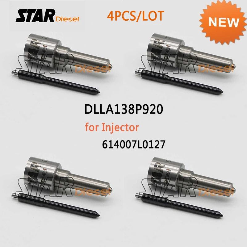 

4 шт. * DLLA138P920 для 614007L0127 095000-6140 сопла системы питания с общей топливной магистралью DLLA 138 P 920, ремонтные комплекты DLLA 138 P 920