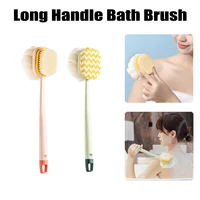 long handled scrubbing artifact brush bath scrubbing towel household bathroom supplies soft hair bathing back scrubbing brush
